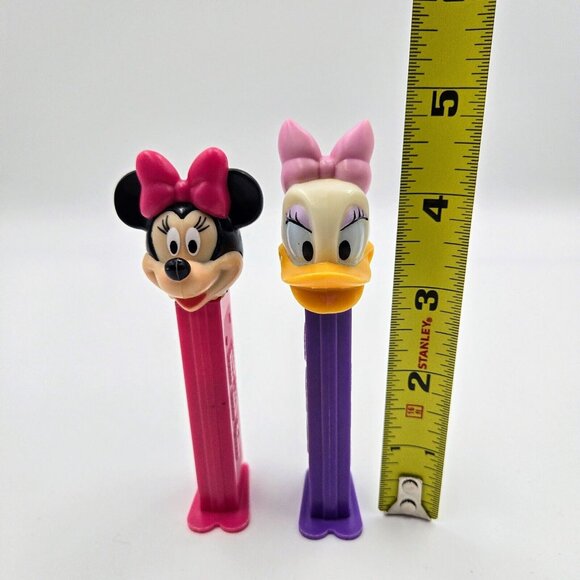 Disney Minnie Mouse And Daisy Duck Pez Dispensers Made In Hungary Pink Purple - Picture 11 of 12
